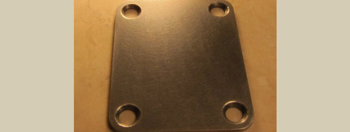 The Glendale "Extreme" Fat Neck Plate The "Raw-Deal" no/logo un-polished and un-plated / no-logo/