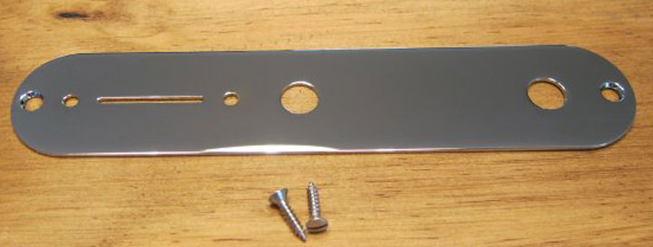 Steel Control Plate chrome plated.