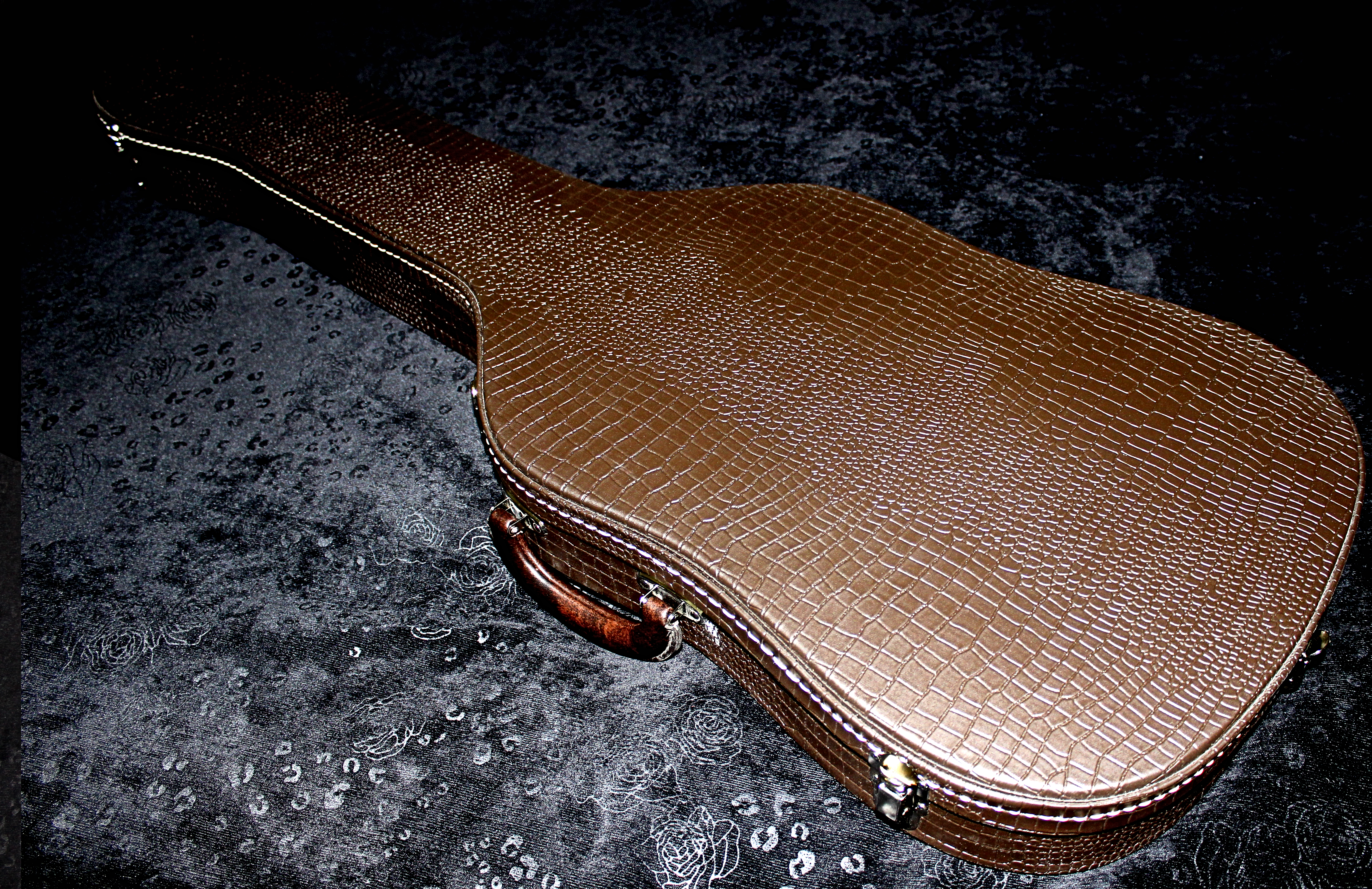 Alligator skin guitar case