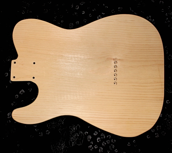 Sugar Pine Body Unfinished Back View
